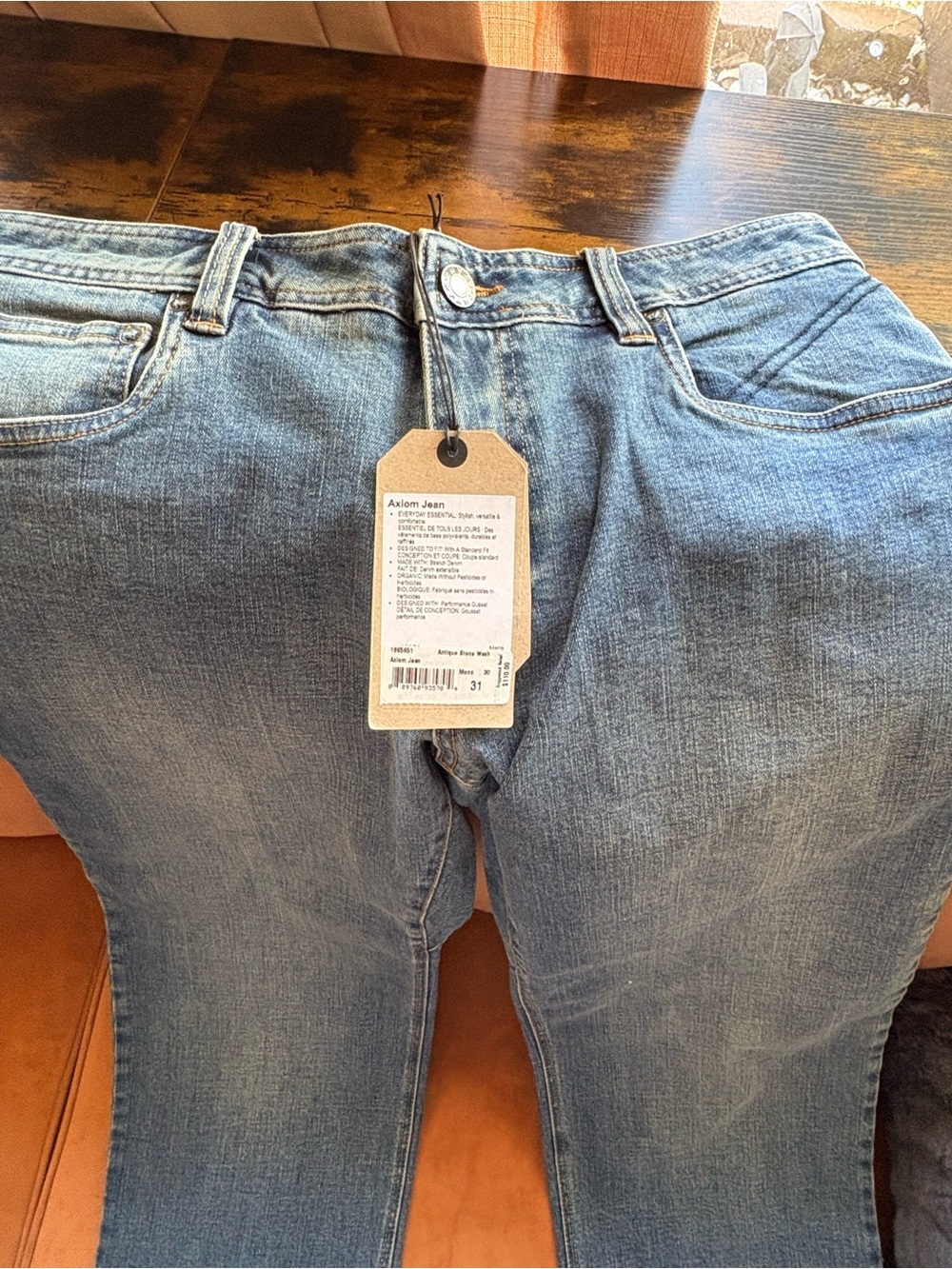 Prana Slim Men’s Jeans in Light Blue Wash